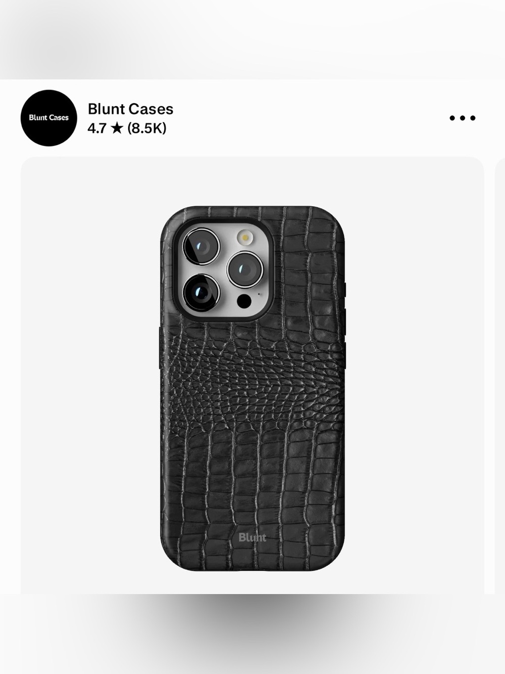 Blunt cases Croc-Texture Phone Case - Compatible Cell Phone Accessory